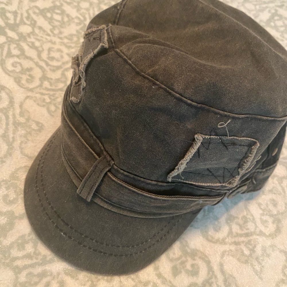 Distressed Black Cap